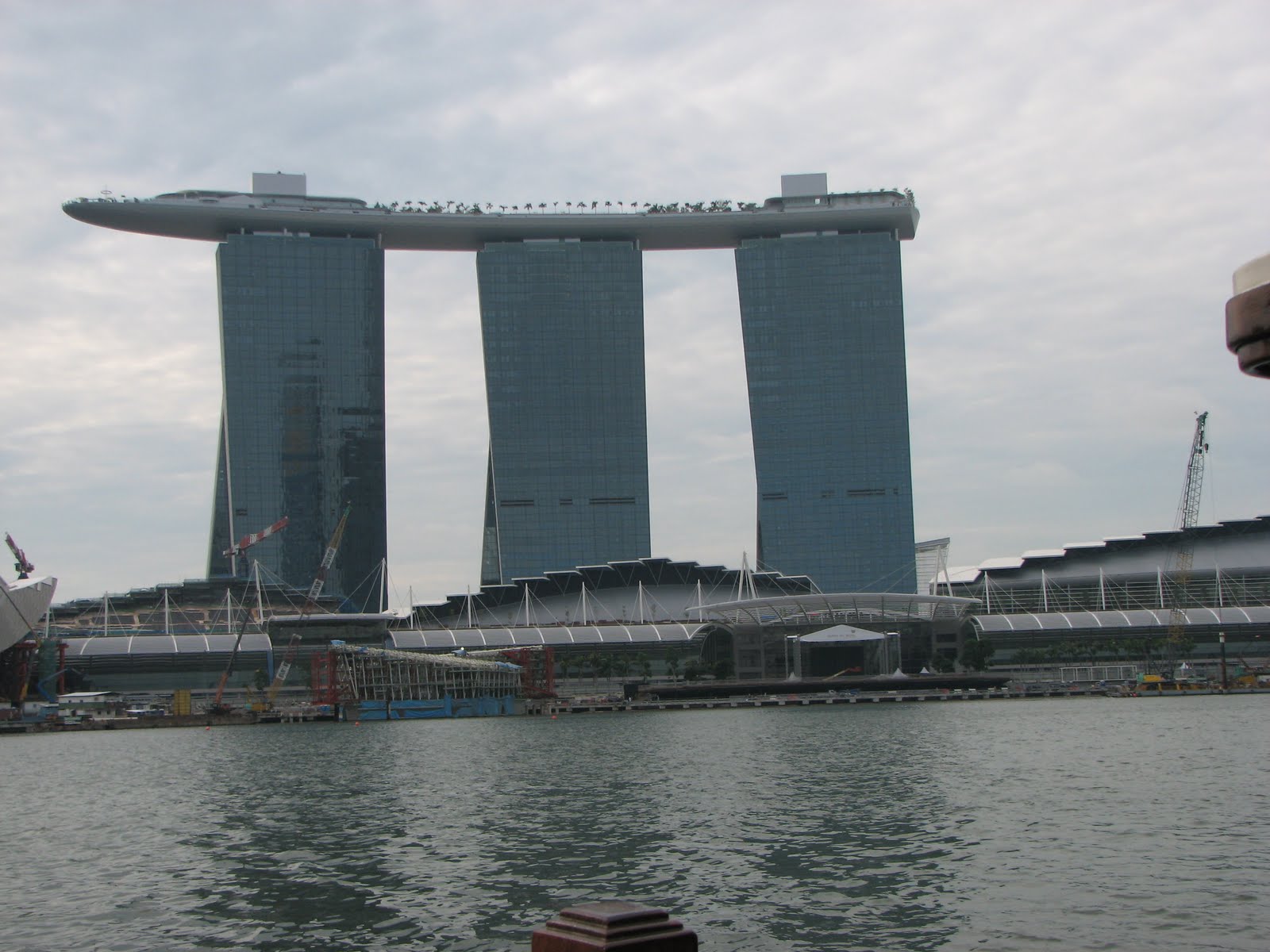 Singapore Building with Boat On Top