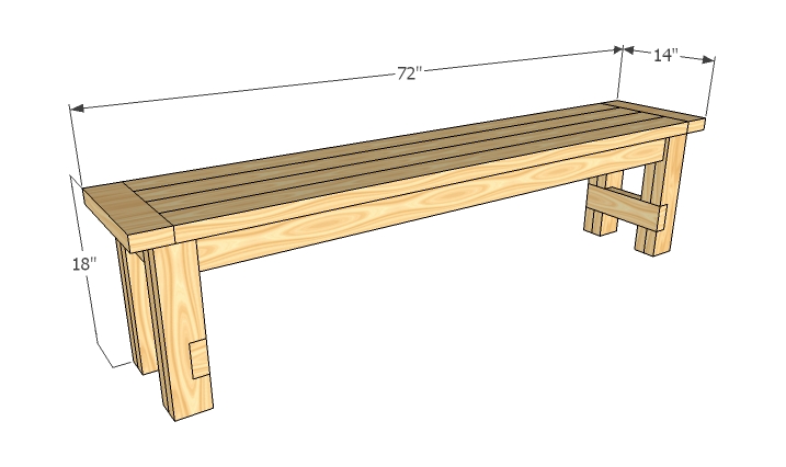 Simple Outdoor Wood Bench Plans