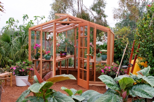 wood greenhouse plans