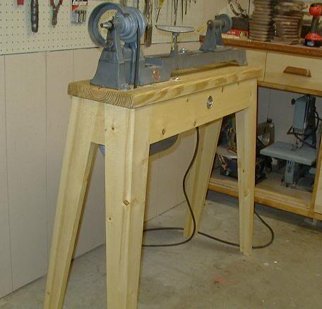 Wood Lathe Bench Plans - PDF Plans 8x10x12x14x16x18x20x22x24 DIY 