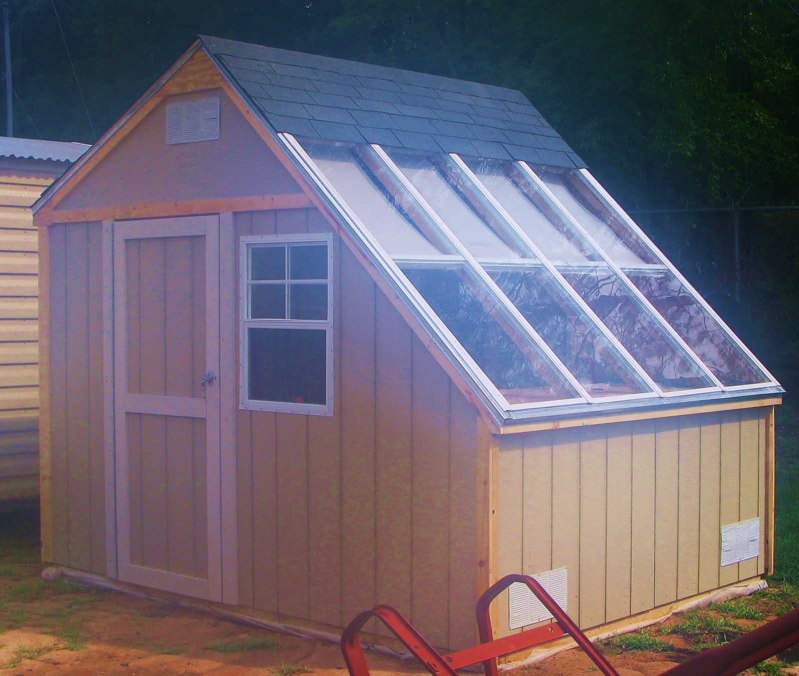 Shed with Greenhouse Plans