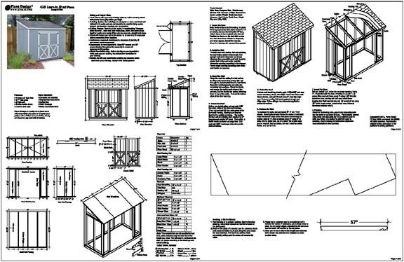 4x8 Shed Plans - How to learn DIY building Shed Blueprints - Shed ...