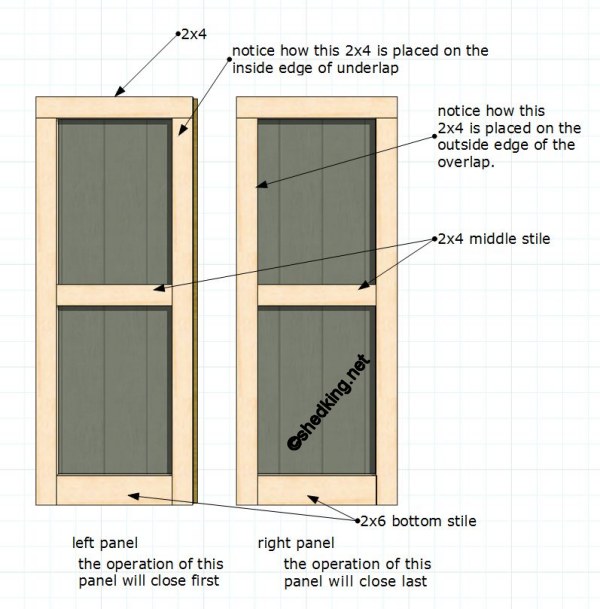 Build Shed Door 2x4 - How to learn DIY building Shed Blueprints