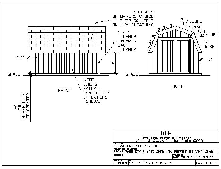 Free Barn Style Shed Plans - Get Access To 12 000 Shed Plans in Size ...