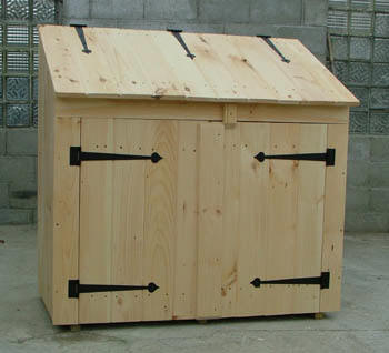  Shed Plans Simple and easy steps to build a garbage storage shed :Shed