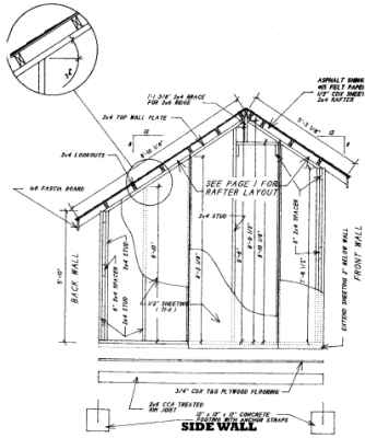 Shed Plans Garden Shed Plans Saltbox by 8\'x10\'x12\'x14\'x16\'x18 