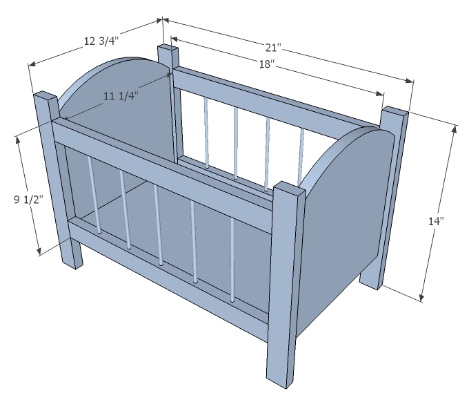 baby cribs size