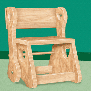 Child Step Stool Chair Plans