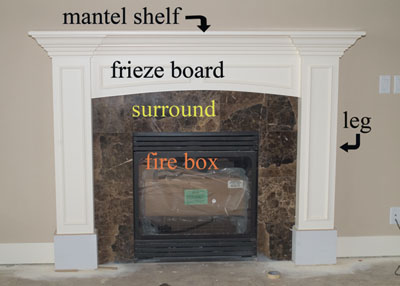 Mantel mantle picture Design Interior kit kit Wooden Fireplace Mantel ...