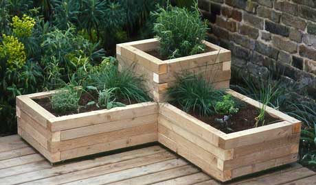 DIY Wooden Planter Boxes