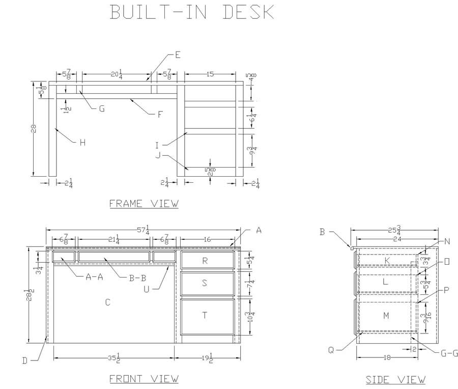 Woodworking Plans Desk - How To build DIY Woodworking Blueprints PDF ...