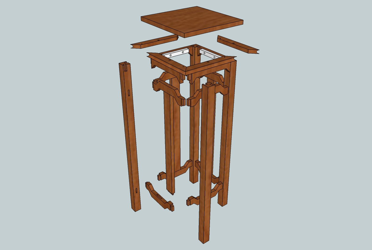 Wood Plant Stand Plans | How To build an Easy DIY Woodworking Projects 