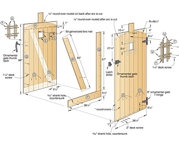 Wood Gate Designs Plans