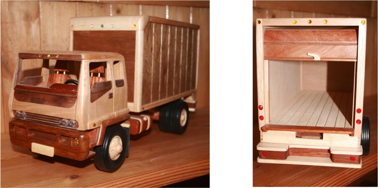 Fleet Wood Toy Plans Truck Trailer HiLoader Wood Toy Plans wooden ford ...