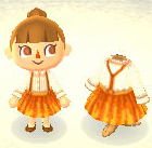 サススカート　オレンジ