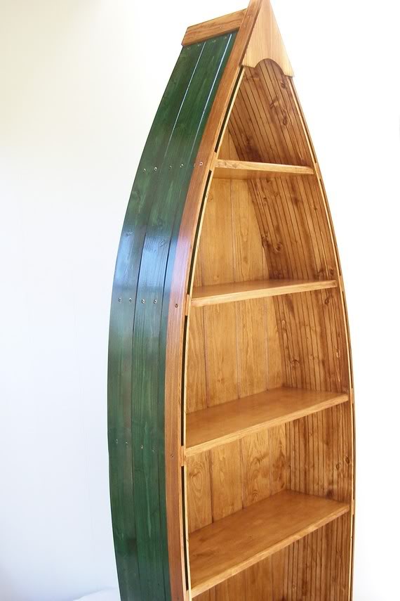 Boat Shaped Bookcase Plans | How To Build DIY PDF Download 