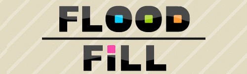 塗りつぶしパズルゲーム「Flood Fill」