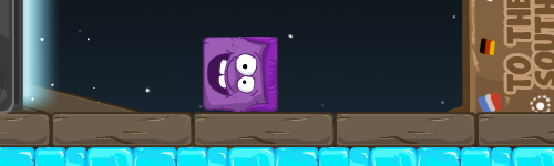 ブロックを滑らせてボックスへ！「Icy Purple Head」