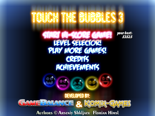 泡破壊！イライラ棒風パズルゲーム「Touch the Bubbles 3」
