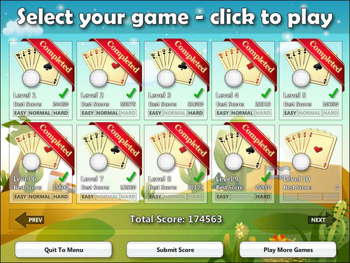 カードゲーム・ソリティア「Cardmania - Golf Solitaire」