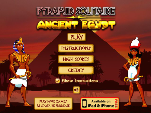 カードゲーム「Pyramid Solitaire Ancient Egypt Game」