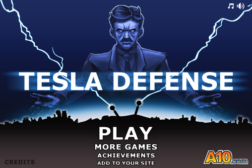 ダンディなヒゲ隊長の防衛ゲーム「Tesla Defense」