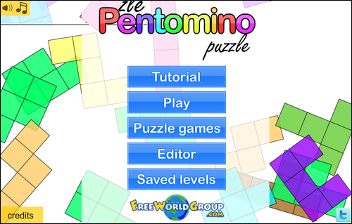 枠にブロックをキッチリ収めるパズルゲーム「Pentomino」