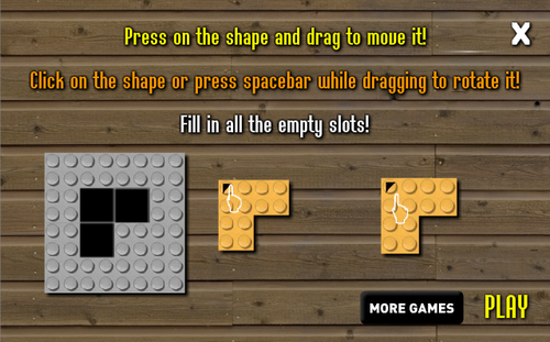 レゴブロックのパズルゲーム　Legor 4