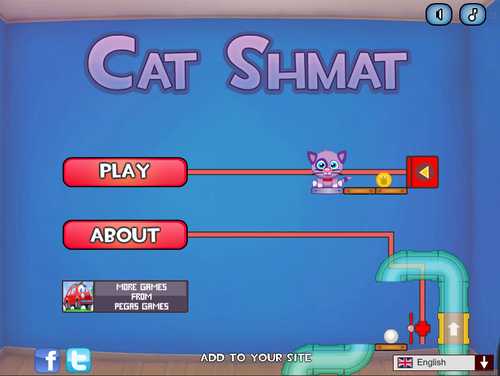 猫にキャットフードを届けるパズルゲーム　Cat Shmat