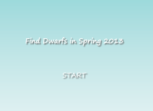 小人を探す脱出ゲーム　Find Dwarfs in spring 2013