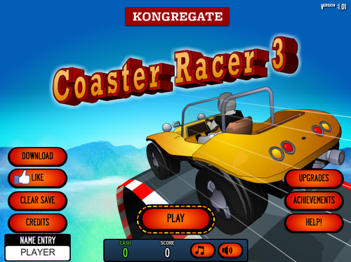 パワードリフトのようなド派手なレースゲーム　Coaster Racer 3