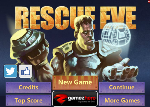 宇宙基地の倉庫番風パズルゲーム　Rescue Eve