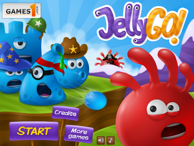 ユニットを侵攻させるゼリーの攻防ゲーム　JellyGo!