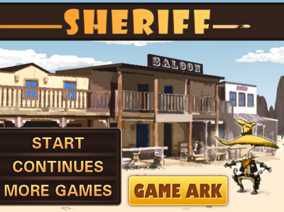 悪者を倒す保安官のシューティングパズル　Sheriff