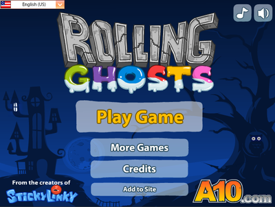 ゴーストに色を付け助けるパズルゲーム　Rolling Ghosts