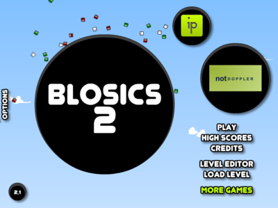 ボールを発射してブロックを崩すパズルゲーム　BLOSICS 2