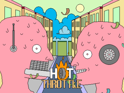 お下品な人間カーレースゲーム　Hot Throttle