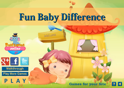 間違い探しゲーム　Fun Baby Difference