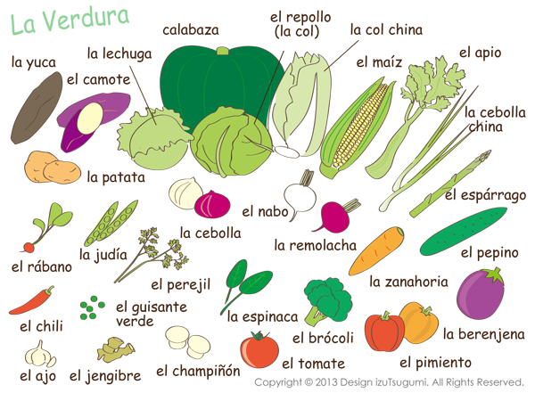 Vegitables 野菜の名前 ペルー アレキパから デザイナーのときどきブログ