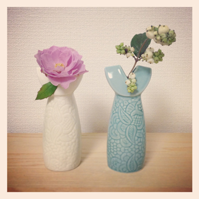 ヴィンテージ復刻 リサラーソン 花のために - 花瓶