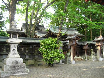 大阪府堺市・櫻井神社の拝殿を別角度から