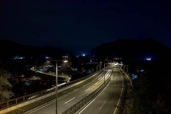 夜の新小倉橋からの眺め@SIGMA-DP2Merrill