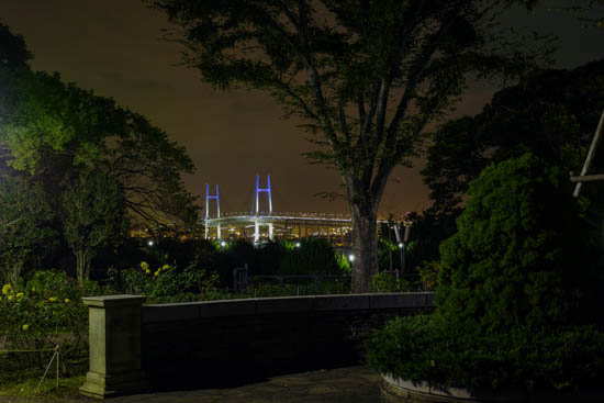 夜の横浜bay bridge