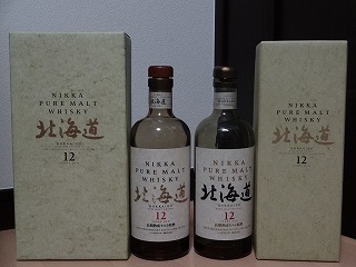 ウイスキーな日々 ニッカ ピュアモルト北海道12年 金文字ラベル