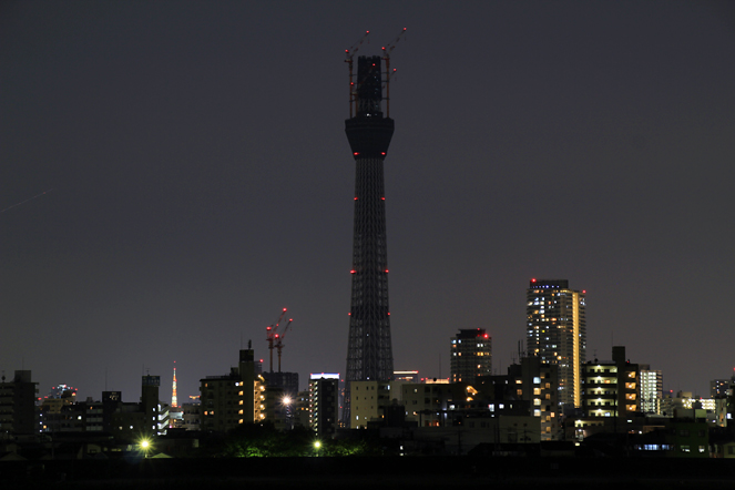スカイツリーと東京タワー　2010.9.4