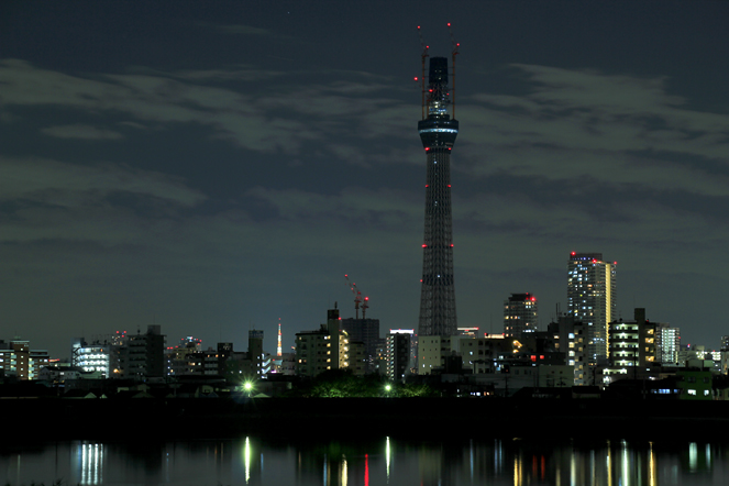 スカイツリーと東京タワー　2010.9.25