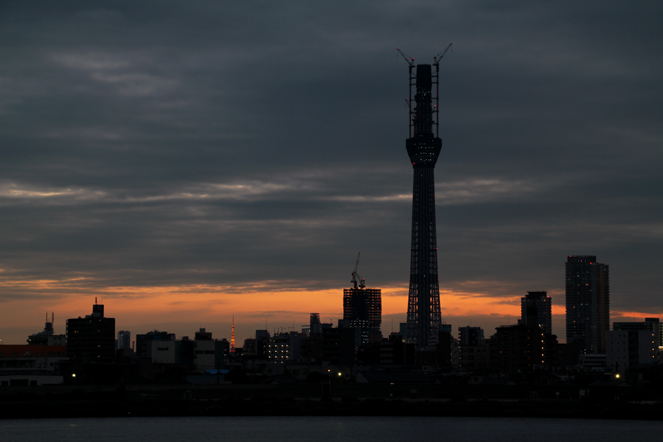 スカイツリーと東京タワー　2010.10.27