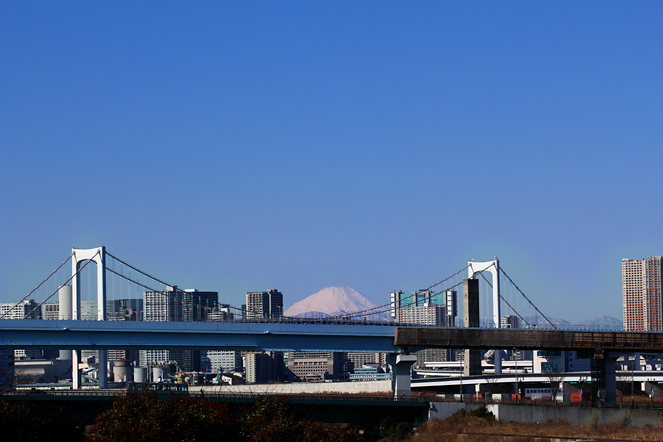 ダイヤモンド富士 (木遣り橋）2011.2.13　1