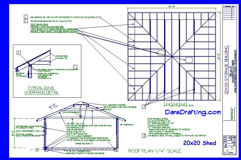 20x20 Shed Plans - How to learn DIY building Shed Blueprints - Shed Plans