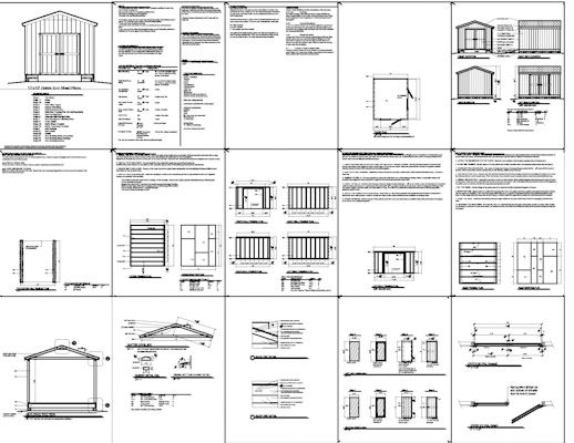 10x12 short shed plans 8' tall storage shed plans